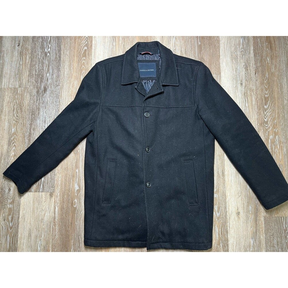 Tommy Hilfiger Men's Vintage Wool Blazer Jacket Size Large